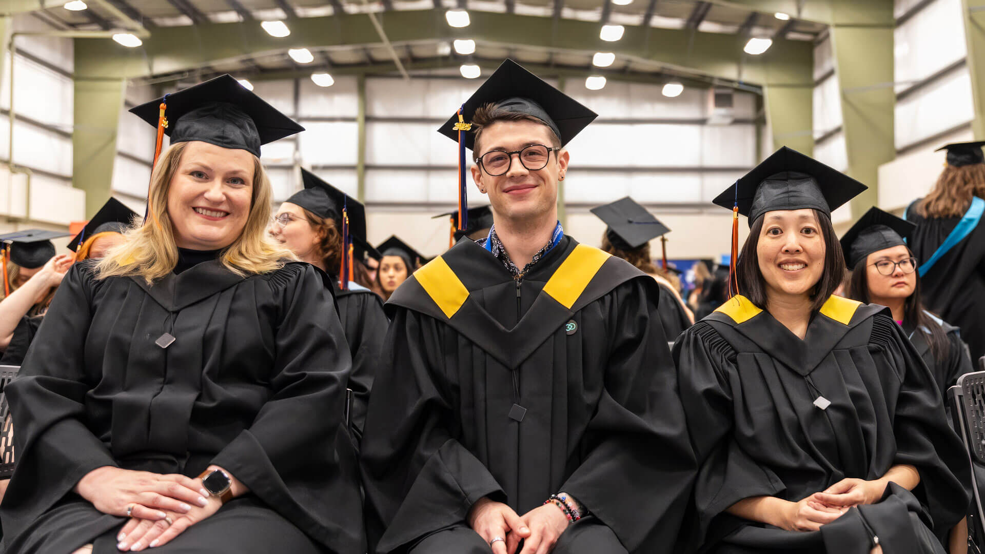 A group of AU grads seated at convocation